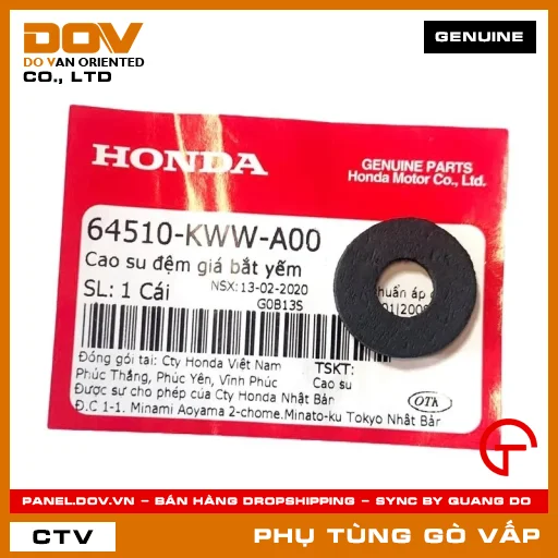 CAO SU ĐỆM GIÁ BẮT YẾM MÃ PHỤ TÙNG 64510KWWA00 — 64510KWWA00