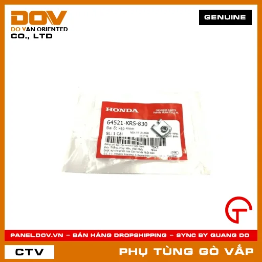 ĐAI ỐC KẸP 4MM MÃ PHỤ TÙNG 64521KRS830 — 64521KRS830