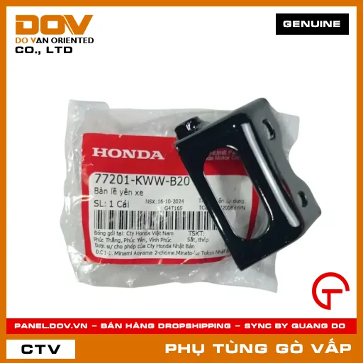 BẢN LỀ YÊN XE MÃ PHỤ TÙNG 77201KWWB20 — 77201KWWB20