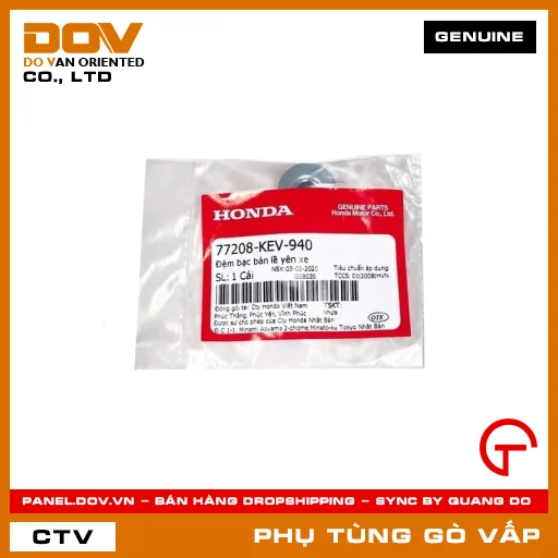 ĐỆM BẠC BẢN LỀ YÊN XE MÃ PHỤ TÙNG 77208KEV940 — 77208KEV940