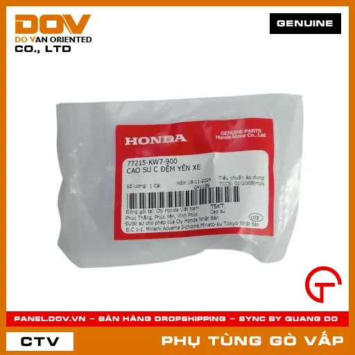 CAO SU C ĐỆM YÊN XE MÃ PHỤ TÙNG 77215KW7900 — 77215KW7900