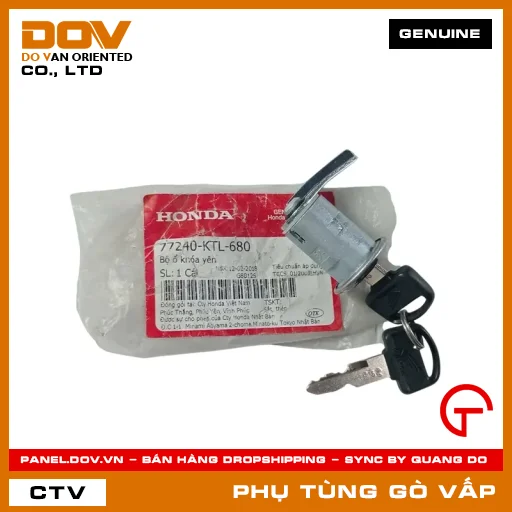 BỘ Ổ KHÓA YÊN MÃ PHỤ TÙNG 77240KTL680 — 77240KTL680