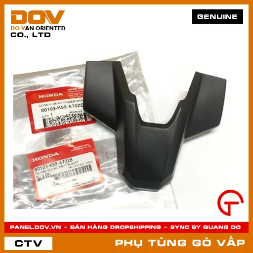 ỐP CHẮN BÙN SAU TRÊN*TBLACK* MÃ PHỤ TÙNG 80103K59A70ZB — 80103K59A70ZB