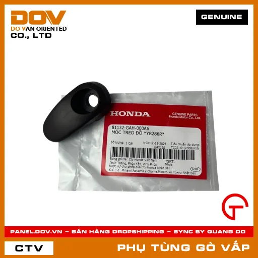 MÓC TREO ĐỒ *YR286R* MÃ PHỤ TÙNG 81132GAH000A6 — 81132GAH000A6