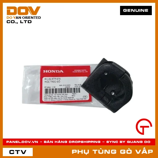 MÓC TREO ĐỒ MÃ PHỤ TÙNG 81132KTF670 — 81132KTF670