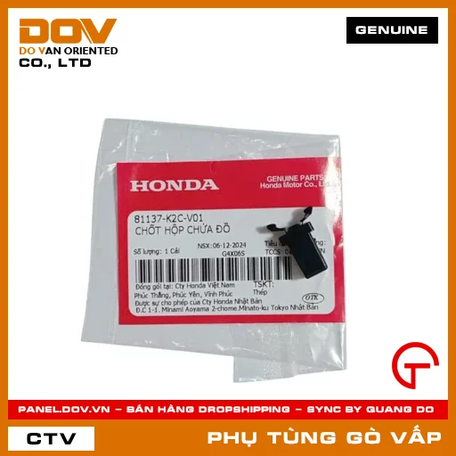 CHỐT HỘP CHỨA ĐỒ MÃ PHỤ TÙNG 81137K2CV01 — 81137K2CV01