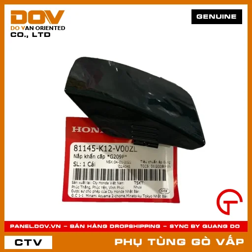 NẮP KHẨN CẤP *G209P* MÃ PHỤ TÙNG 81145K12V00ZL — 81145K12V00ZL