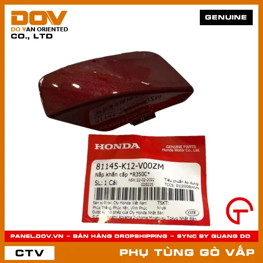 NẮP KHẨN CẤP *R350C* MÃ PHỤ TÙNG 81145K12V00ZM — 81145K12V00ZM