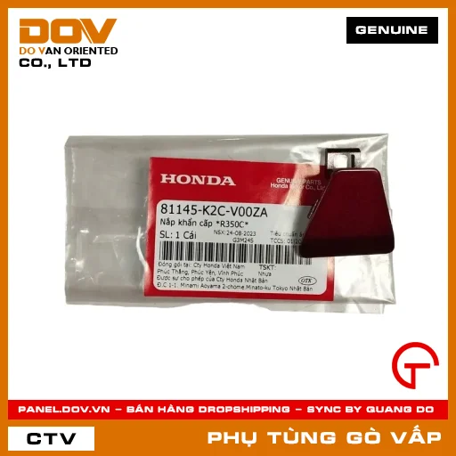 NẮP KHẨN CẤP *R350C* MÃ PHỤ TÙNG 81145K2CV00ZA — 81145K2CV00ZA