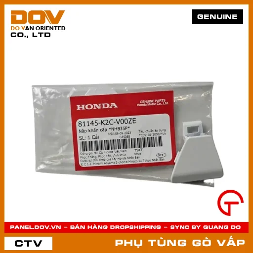 NẮP KHẨN CẤP *NHB35P* MÃ PHỤ TÙNG 81145K2CV00ZE — 81145K2CV00ZE