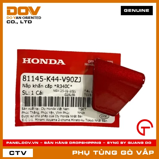 NẮP KHẨN CẤP *R340C* MÃ PHỤ TÙNG 81145K44V90ZJ — 81145K44V90ZJ