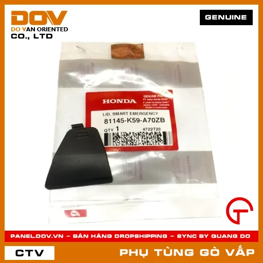NẮP KHẨN CẤP *TBLACK* MÃ PHỤ TÙNG 81145K59A70ZB — 81145K59A70ZB
