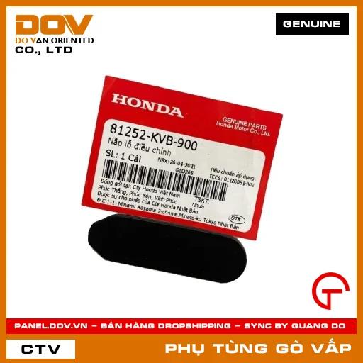 NẮP LỖ ĐIỀU CHỈNH MÃ PHỤ TÙNG 81252KVB900 — 81252KVB900