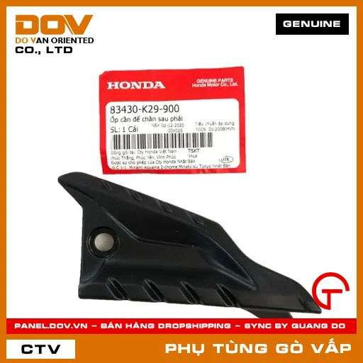 ỐP CẦN ĐỂ CHÂN SAU PHẢI MÃ PHỤ TÙNG 83430K29900 — 83430K29900