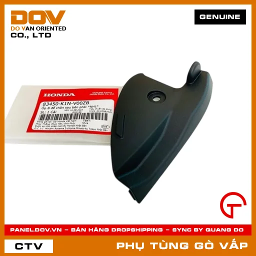 ỐP B ĐỂ CHÂN SAU BÊN PHẢI *NH1* MÃ PHỤ TÙNG 83450K1NV00ZB — 83450K1NV00ZB