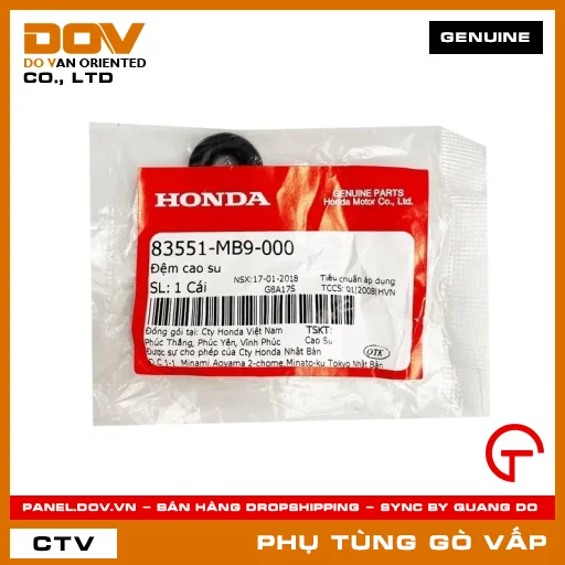 ĐỆM CAO SU MÃ PHỤ TÙNG 83551MB9000 — 83551MB9000