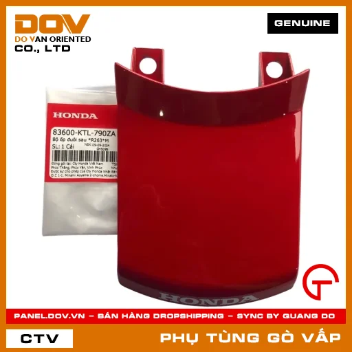 BỘ ỐP ĐUÔI SAU *R263*M MÃ PHỤ TÙNG 83600KTL790ZA — 83600KTL790ZA