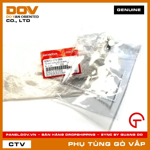 TÚI SÁCH HƯỚNG DẪN SỬ DỤNG MÃ PHỤ TÙNG 83642171000 — 83642171000