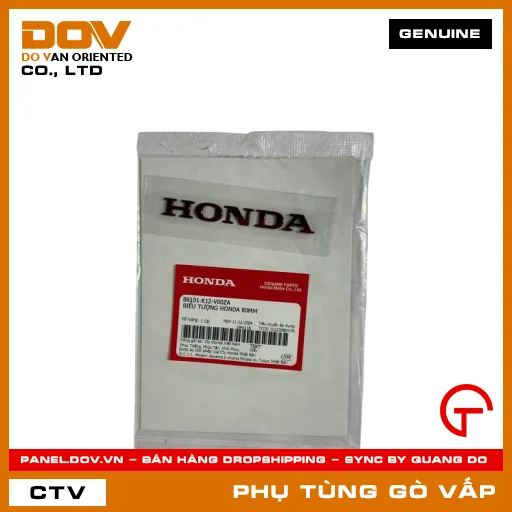 BIỂU TƯỢNG HONDA 80MM MÃ PHỤ TÙNG 86101K12V00ZA — 86101K12V00ZA