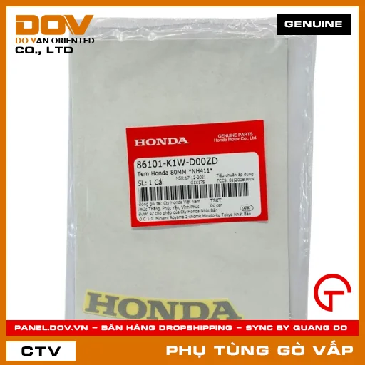 TEM HONDA 80MM *NH411* MÃ PHỤ TÙNG 86101K1WD00ZD — 86101K1WD00ZD