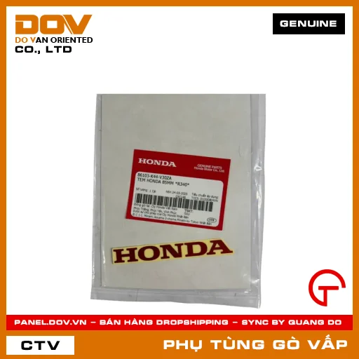 TEM HONDA 85MM *R340* MÃ PHỤ TÙNG 86103K44V30ZA — 86103K44V30ZA