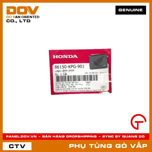 LOGO CÁNH CHIM MÃ PHỤ TÙNG 86150KPG901 — 86150KPG901