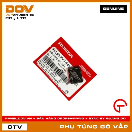 BIỂU TƯỢNG SẢN PHẨM MÃ PHỤ TÙNG 86150KYS940 — 86150KYS940