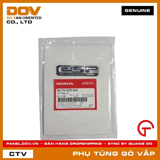 TEM ĐỘNG CƠ MÃ PHỤ TÙNG 86170KZR600 — 86170KZR600