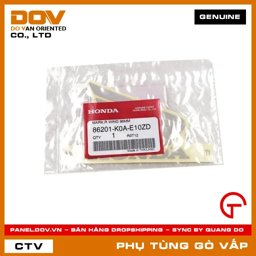 TEM CÁNH CHIM PHẢI 90MM MÃ PHỤ TÙNG 86201K0AE10ZD — 86201K0AE10ZD