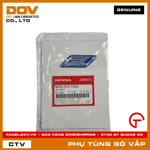 TEM CHỮ FI MÃ PHỤ TÙNG 86531KYZ710ZA — 86531KYZ710ZA
