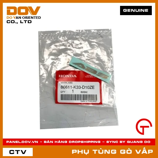 MÁC ABS MÃ PHỤ TÙNG 86611K33D10ZE — 86611K33D10ZE
