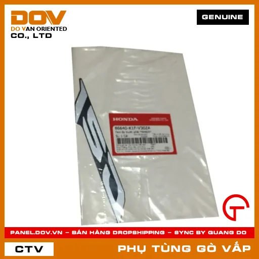 TEM ỐP TRƯỚC PHẢI *NHB25* MÃ PHỤ TÙNG 86640K1FV30ZA — 86640K1FV30ZA