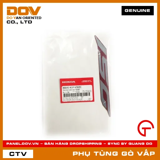 TEM ỐP TRƯỚC TRÁI *R368* MÃ PHỤ TÙNG 86641K1FV30ZC — 86641K1FV30ZC