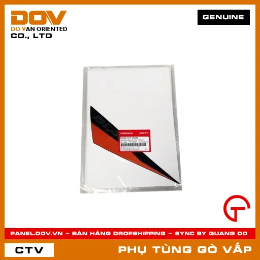 TEM DÁN A CÁNH YẾM PHẢI *YR322C* MÃ PHỤ TÙNG 86641K57V80ZB — 86641K57V80ZB