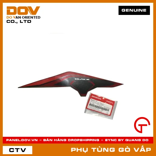 TEM ỐP TRƯỚC PHẢI *TYPE1* MÃ PHỤ TÙNG 86641K66V90ZA — 86641K66V90ZA