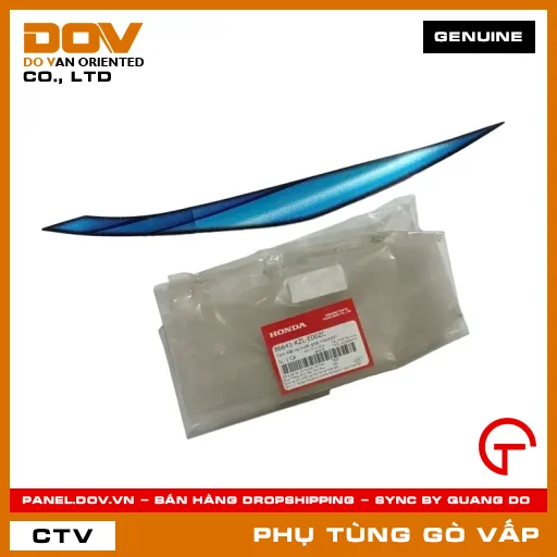 TEM MẶT NẠ TRƯỚC PHẢI *NHA69* MÃ PHỤ TÙNG 86641KZLE00ZC — 86641KZLE00ZC