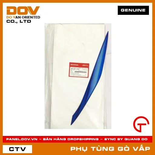 TEM MẶT NẠ TRƯỚC PHẢI *B206* MÃ PHỤ TÙNG 86641KZLE00ZE — 86641KZLE00ZE