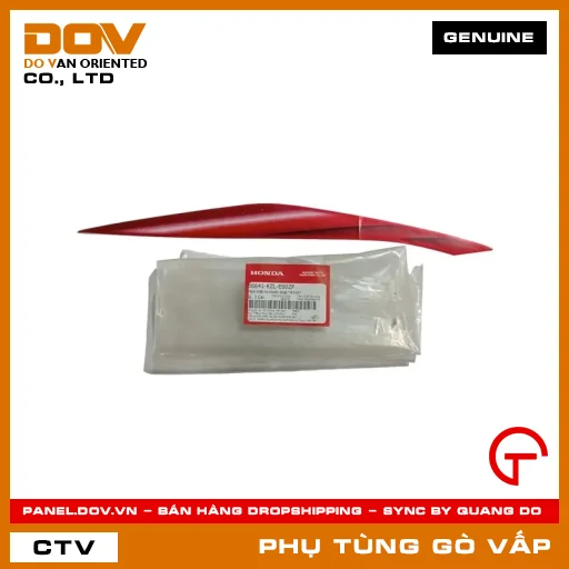 TEM MẶT NẠ TRƯỚC PHẢI *R340* MÃ PHỤ TÙNG 86641KZLE00ZF — 86641KZLE00ZF