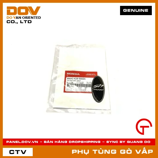 TEM ỐP TRƯỚC *NH1* MÃ PHỤ TÙNG 86642K29900ZA — 86642K29900ZA