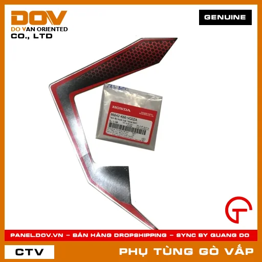 TEM ỐP TRƯỚC TRÁI *NHA76M* MÃ PHỤ TÙNG 86642K66VG0ZA — 86642K66VG0ZA