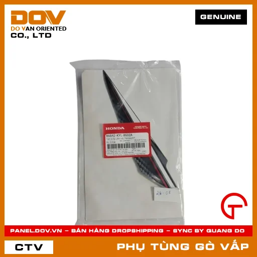 TEM A ỐP YẾM TRÁI *NHA62M* MÃ PHỤ TÙNG 86642KYL860ZA — 86642KYL860ZA