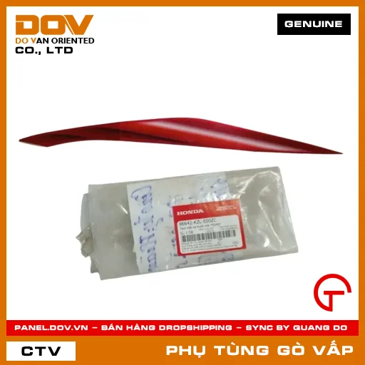 TEM MẶT NẠ TRƯỚC TRÁI *R340* MÃ PHỤ TÙNG 86642KZLE00ZC — 86642KZLE00ZC