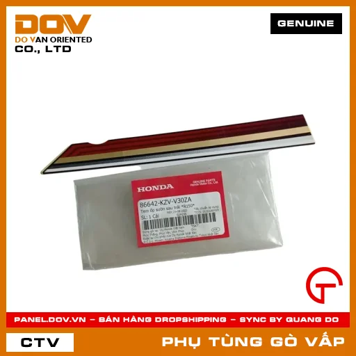 TEM ỐP SƯỜN SAU TRÁI *R150* MÃ PHỤ TÙNG 86642KZVV30ZA — 86642KZVV30ZA