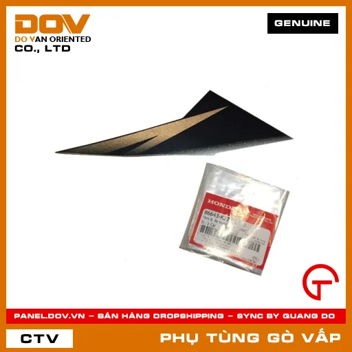 TEM B, ỐP TRƯỚC PHẢI *Y208* MÃ PHỤ TÙNG 86643K27V10ZB — 86643K27V10ZB