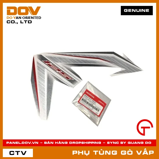 TEM ỐP TRƯỚC PHẢI*NHA62X* MÃ PHỤ TÙNG 86643K27V60ZC — 86643K27V60ZC