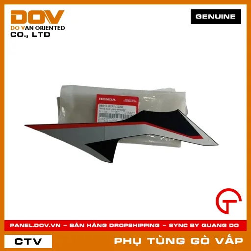 TEM ỐP TRƯỚC PHẢI B *NHB25B* MÃ PHỤ TÙNG 86643K2PV10ZB — 86643K2PV10ZB