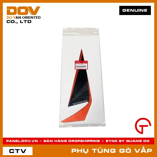 TEM DÁN B CÁNH YẾM PHẢI *YR322C* MÃ PHỤ TÙNG 86643K57V80ZB — 86643K57V80ZB
