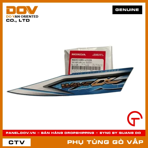 TEM CÁNH YẾM TRÁI *B203M* MÃ PHỤ TÙNG 86643K89V20ZB — 86643K89V20ZB