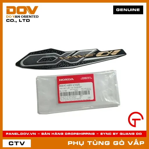 TEM CÁNH YẾM TRÁI *NHB25M* MÃ PHỤ TÙNG 86643K89V30ZE — 86643K89V30ZE