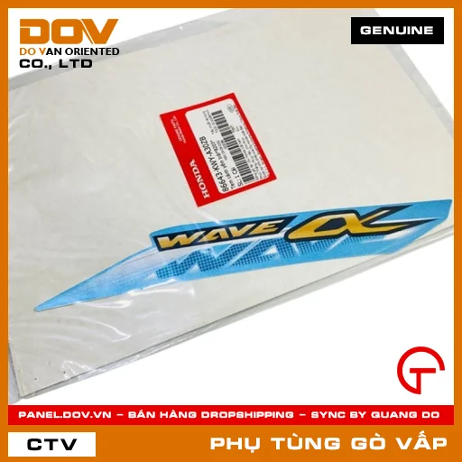 TEM CÁNH YẾM TRÁI*B203* MÃ PHỤ TÙNG 86643KWYA30ZB — 86643KWYA30ZB